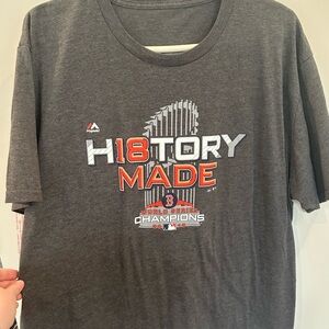 Majestic Charcoal 'History Made' Tee